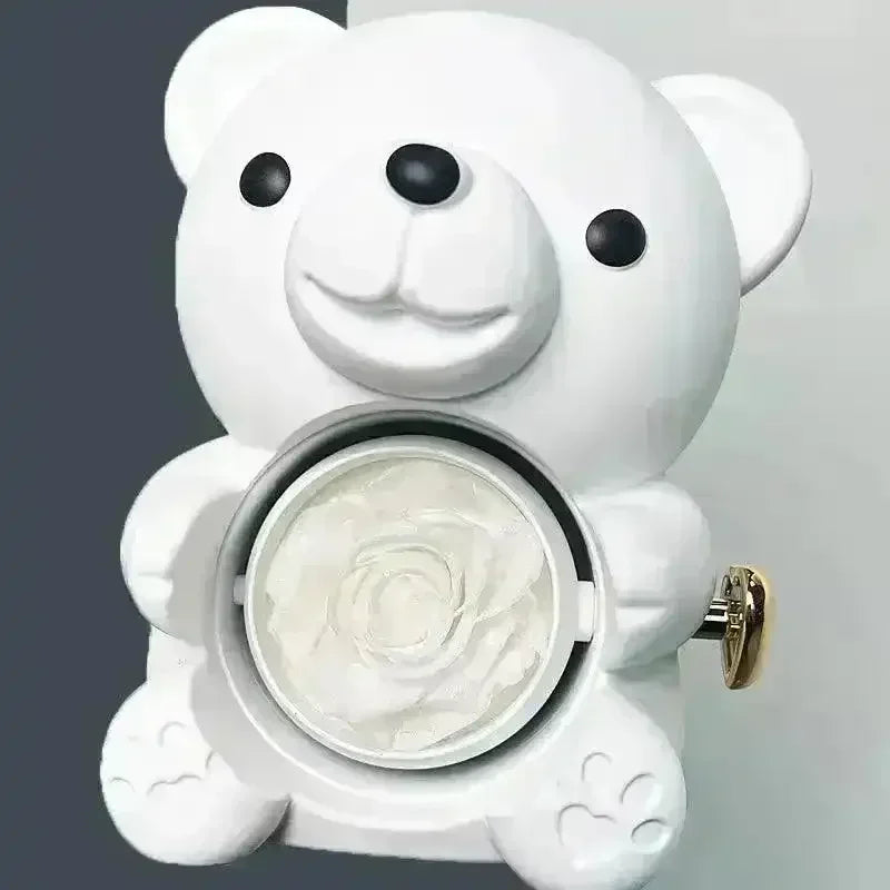Eternal Rose Teddy Gift Box with Lovely Heart Pendant - Bear Hugs