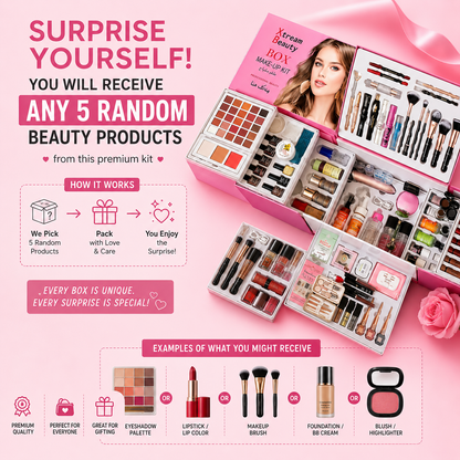 All-in-One Beauty Professional Makeup Kit | Premium Makeup Essentials Any 5 Random Products